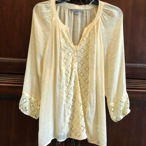 Buttery yellow blouse